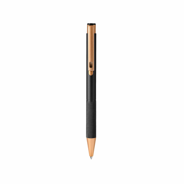 Penna cromata in alluminio con clip in metallo
