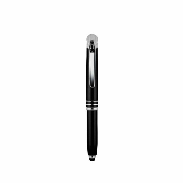 Penna in alluminio touch con luce integrata