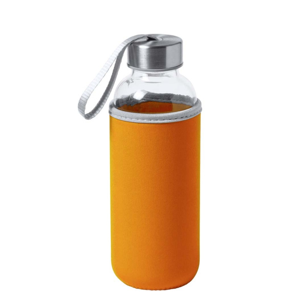 Borraccia in vetro con rivestimento in neoprene | 420 ml 
