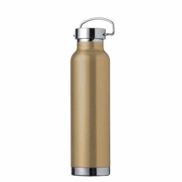 Borraccia termica 650 ml in acciaio con isolamento in rame