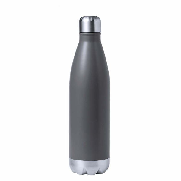 Borraccia termica 750 ml in acciaio colorato con dettagli argentati