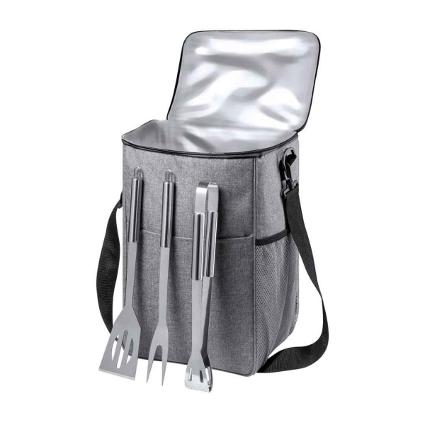 Borsa frigo con set BBQ da personalizzare 