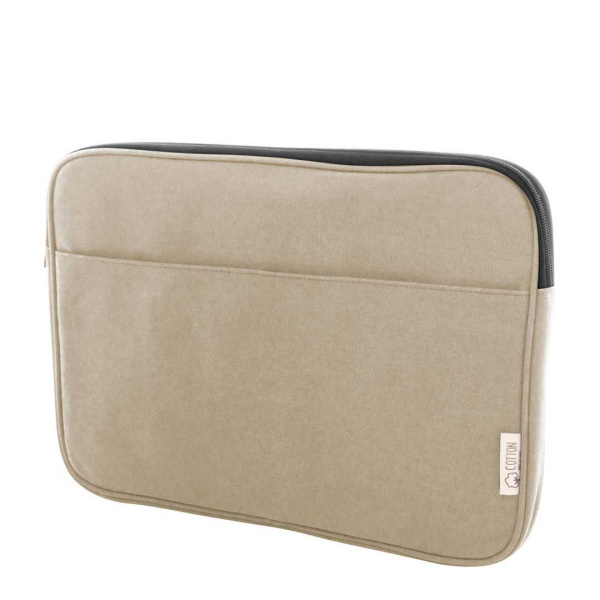 Borsa porta computer in tela riciclata completamente imbottita