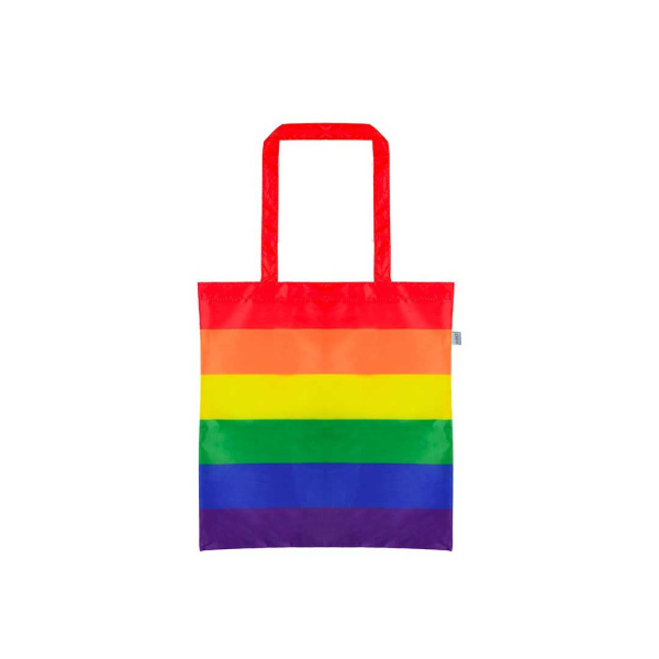 Borsa shopper arcobaleno in Rpet