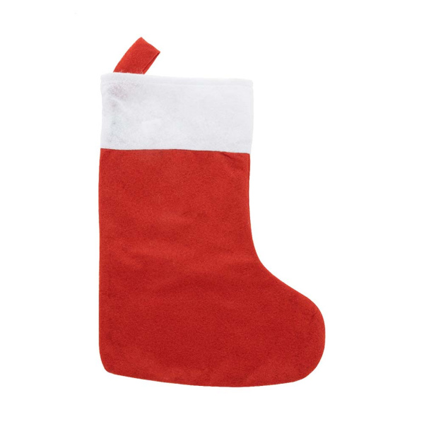 Calza natalizia in feltro RPET da decorare