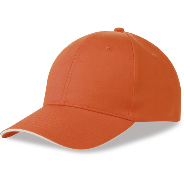 Cappellino 6 pannelli sandwich poliestere cotone