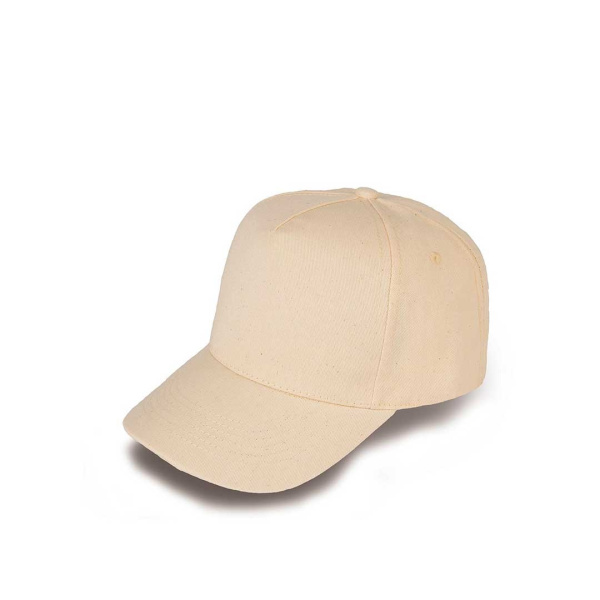 Cappellino golf 5 pannelli in cotone organico