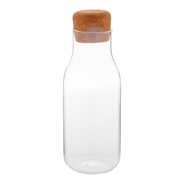 Caraffa in vetro borosilicato 600 ml con tappo sughero