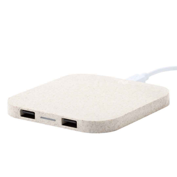 Caricabatterie wireless ecologico di paglia di grano | 10W