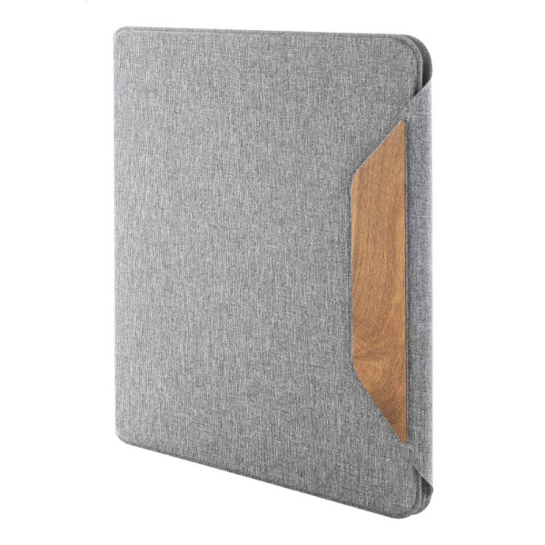 Cartella portadocumenti in RPET con dettagli in legno A4