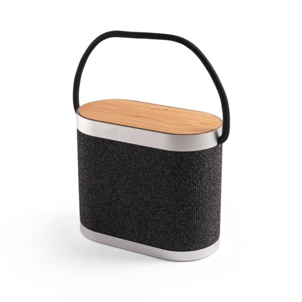 Cassa audio portatile con caricatore wireless per telefono in RPET