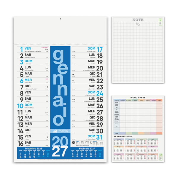 Calendario olandese con planning personalizzato