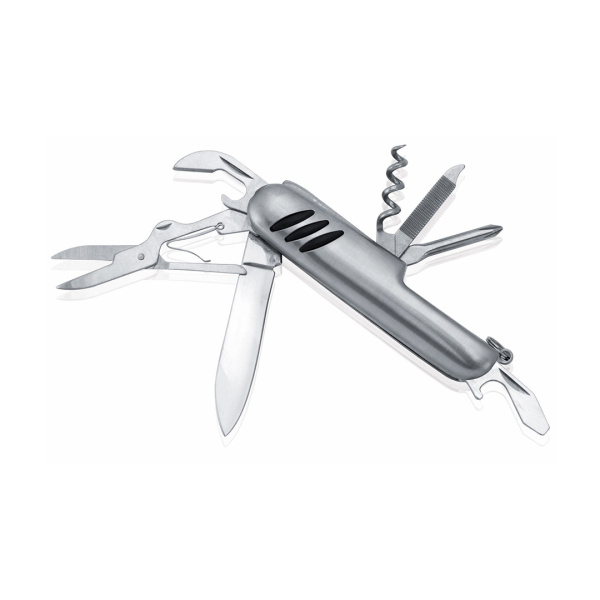 Coltello tascabile multifunzione in metallo con 11 funzioni