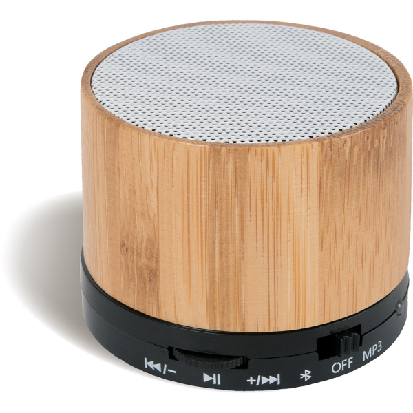 Diffusore Bluetooth in bambù e metallo eco