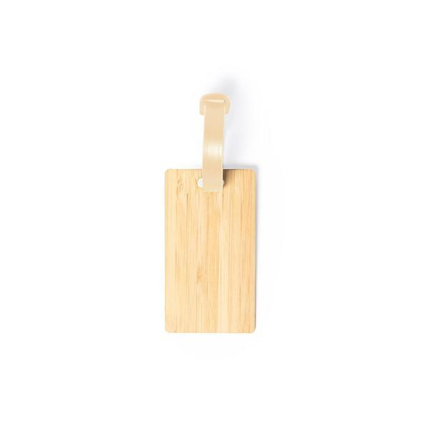 Etichetta bagagli in bamboo