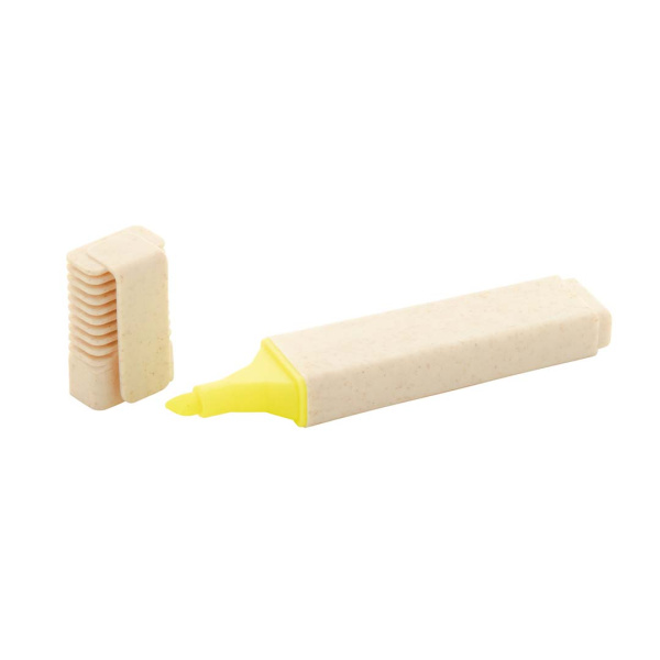 Evidenziatore in plastica eco di paglia di grano con cappuccio