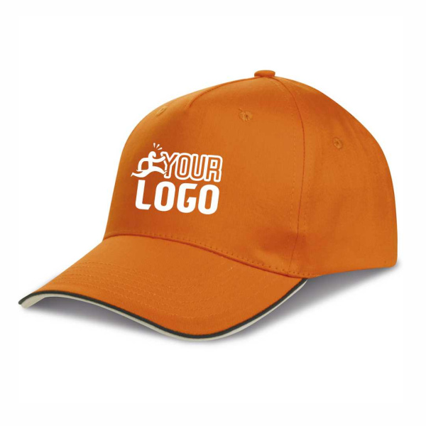 Cappellino sportivo 5 pannelli in cotone