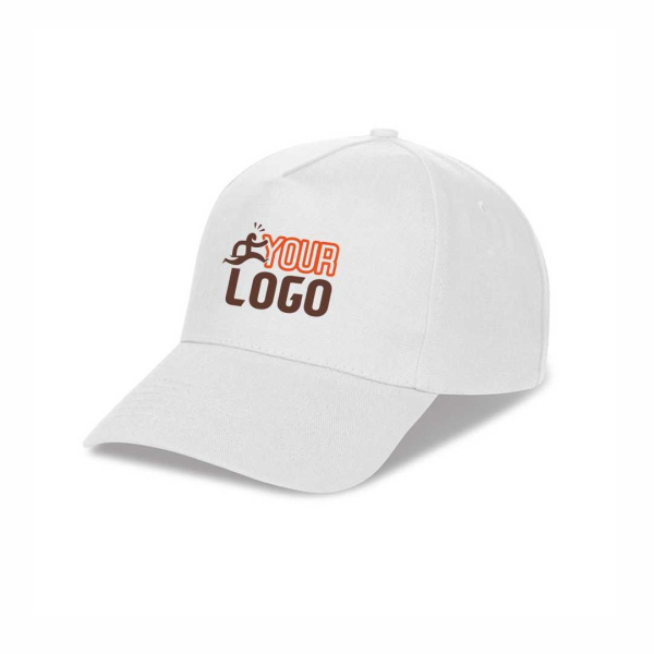 Cappellino golf 5 pannelli in poliestere resistente