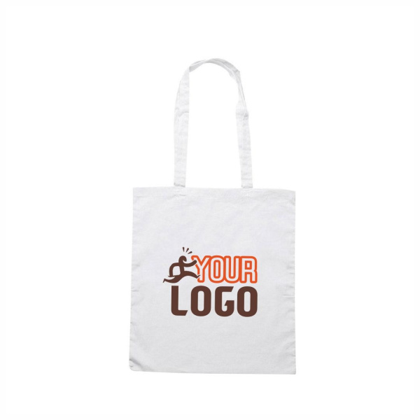 Shopper bianca in cotone leggero per fiere |100gr