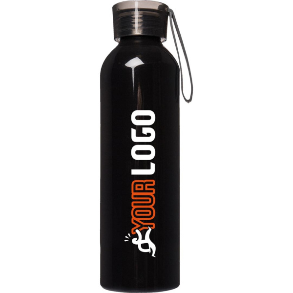 Borraccia 650 ml in alluminio plastica e silicone