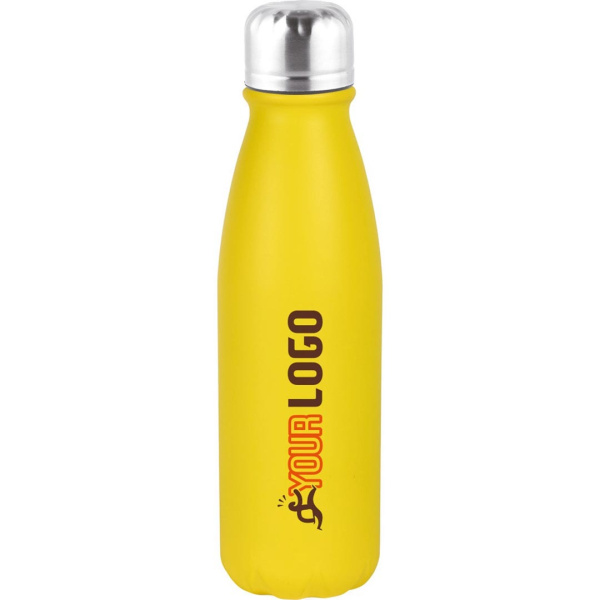 Borraccia colorata in alluminio con tappo acciaio 500 ml
