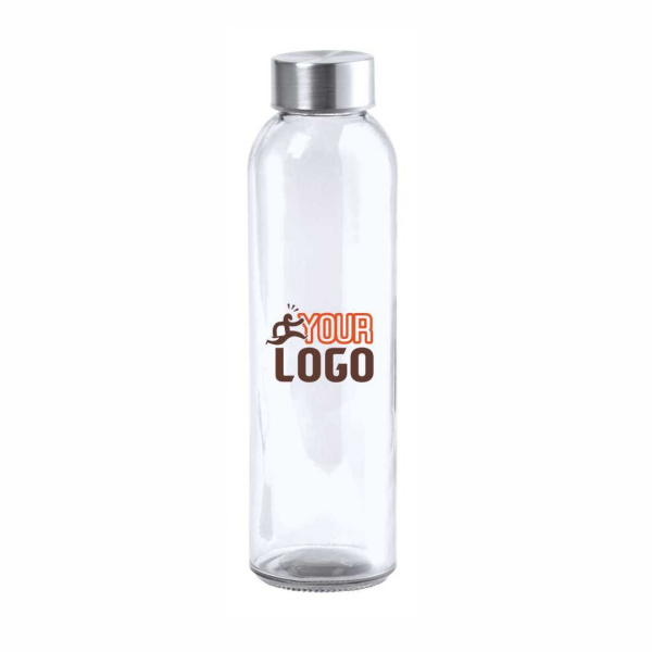 Borraccia in vetro con tappo in acciaio | 500 ml