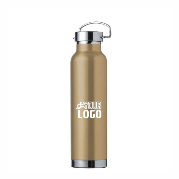 Borraccia termica 650 ml in acciaio con isolamento in rame