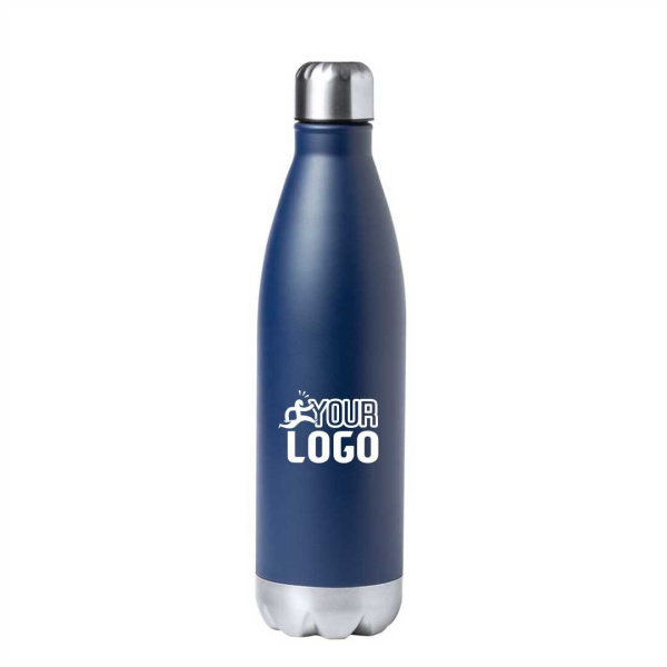 Borraccia termica 750 ml in acciaio colorato con dettagli argentati