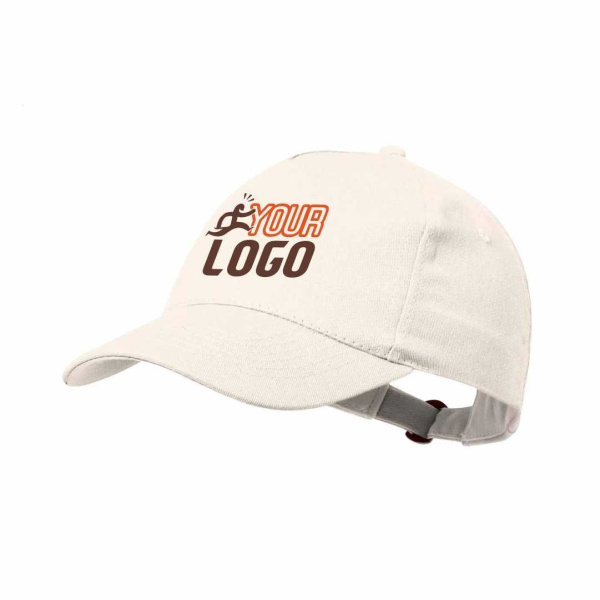 Cappellino baseball 5 pannelli in cotone riciclato