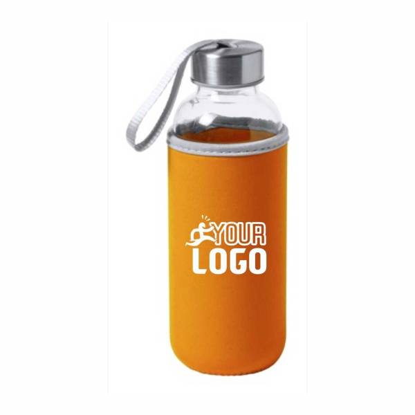 Borraccia in vetro con rivestimento in neoprene | 420 ml