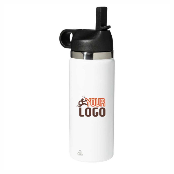 Borraccia termica acciaio riciclato con cannuccia 500 ml
