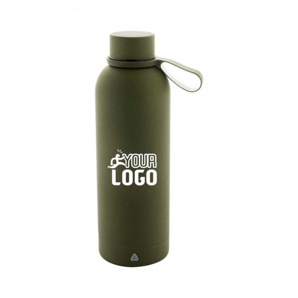 Borraccia termica 500 ml acciaio riciclato gommata