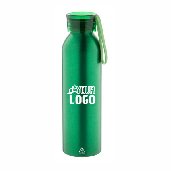 Borraccia in alluminio riciclato con laccetto | 600 ml