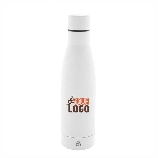Borraccia eco 750 ml in acciaio riciclato finitura gommata