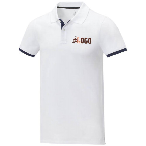 Polo personalizzate uomo bicolore manica corta