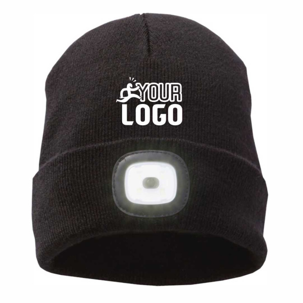 Berretto con luce LED da personalizzare