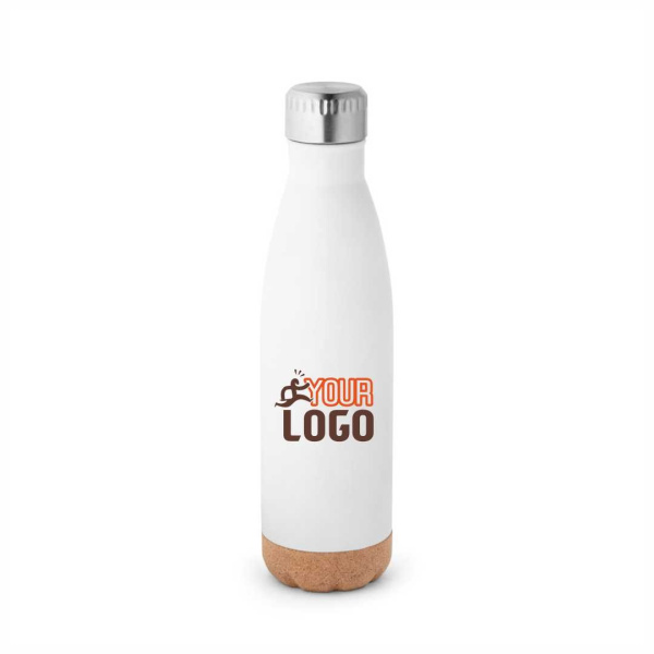 Borraccia termica acciaio inox con base in sughero | 560 ml