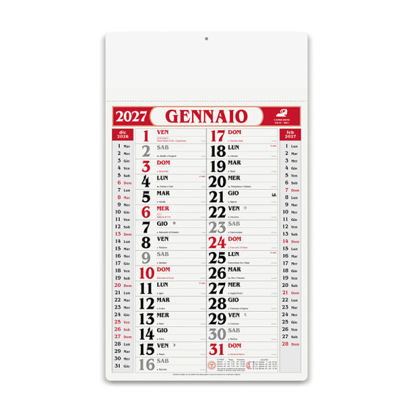 Calendario olandese mensile maxi personalizzabile