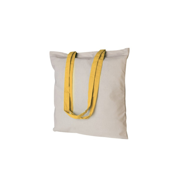 Borsa in cotone con manici colorati | 130gr