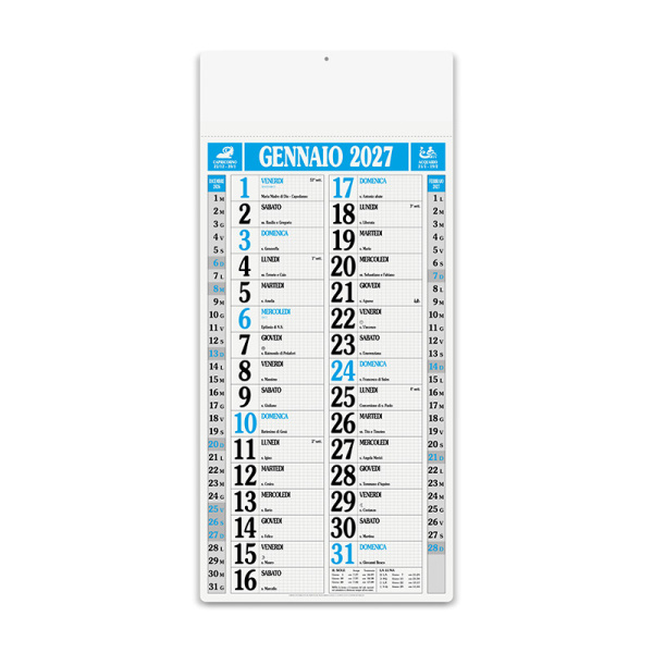 Calendario olandese da parete Magnum | 33x71 cm