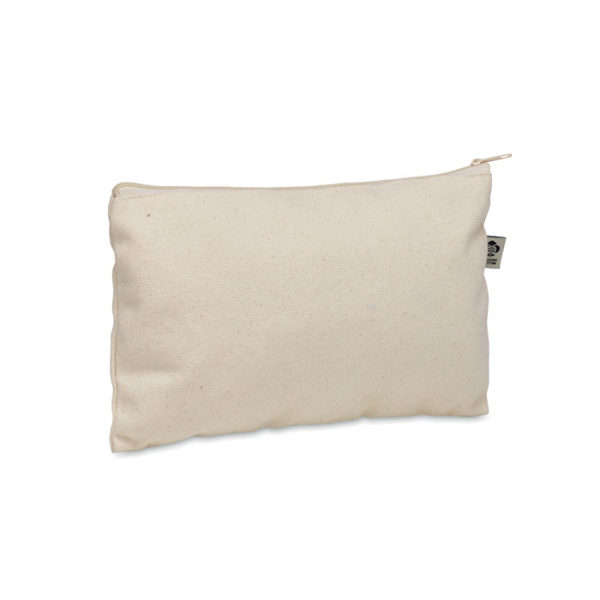 Astuccio in cotone bio con zip colorata 23x15cm