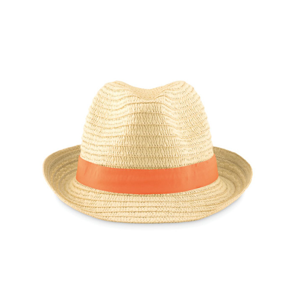 Cappello in carta con fascia colorata personalizzabile