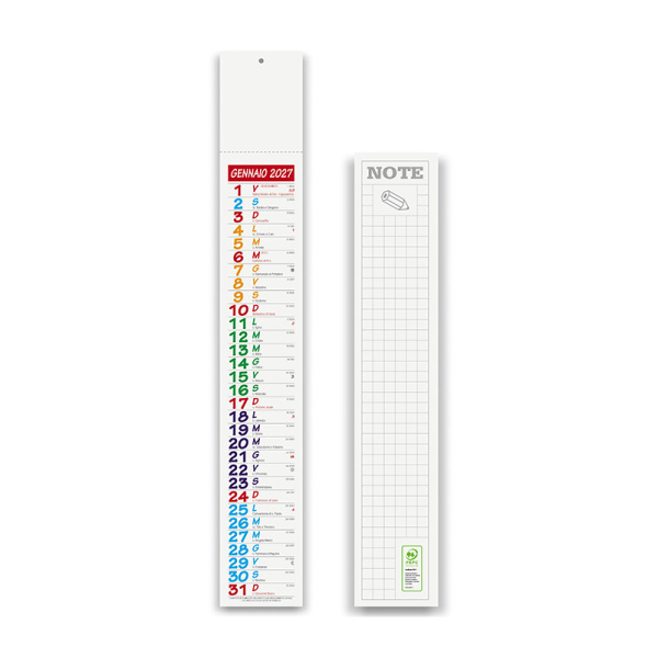 Calendario silhouette compatto | 7x47