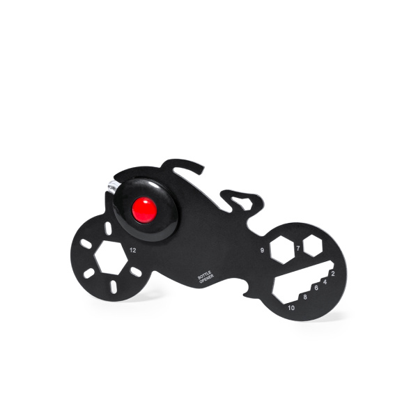Multiutensile torcia a forma di moto 11 funzioni