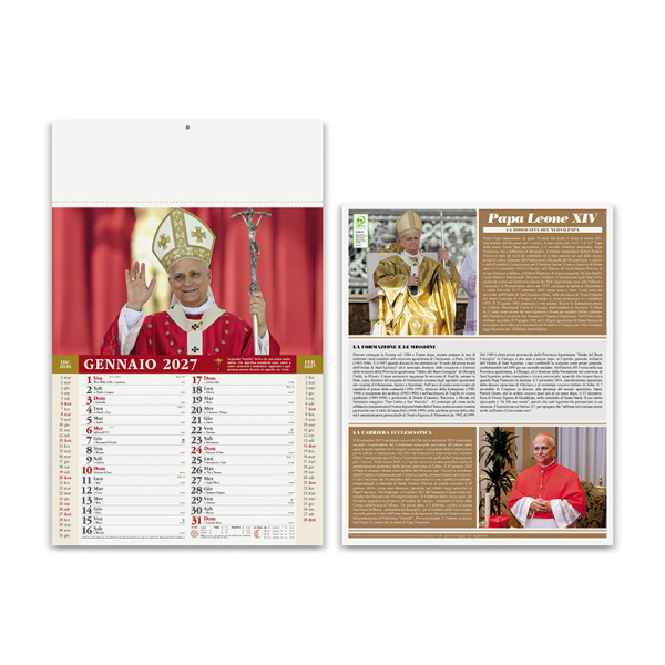 Calendario illustrato Papa Leone