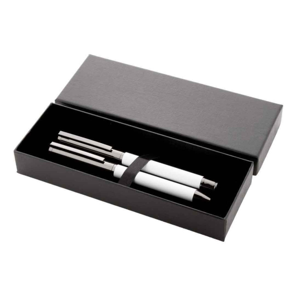 Penna a sfera e roller inchiostro blu in confezione regalo