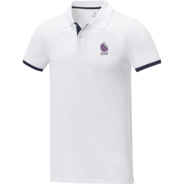 Polo personalizzate uomo bicolore manica corta