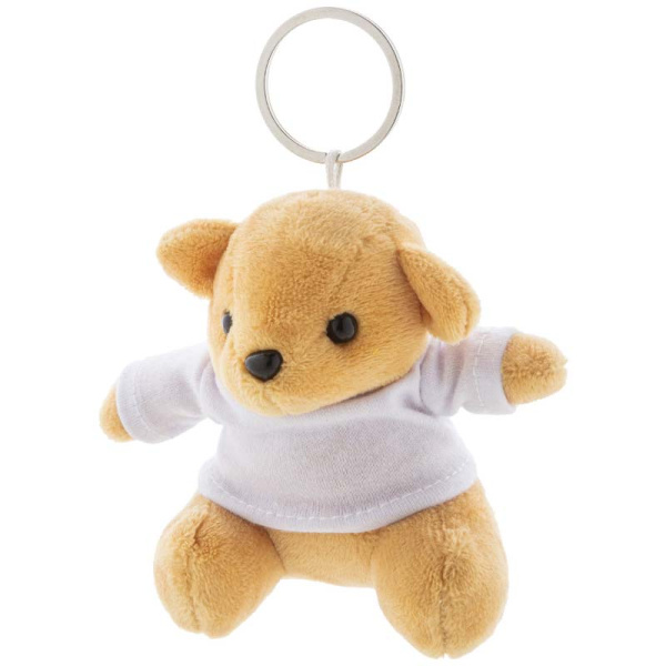 Portachiavi orsetto in peluche con maglietta personalizzabile