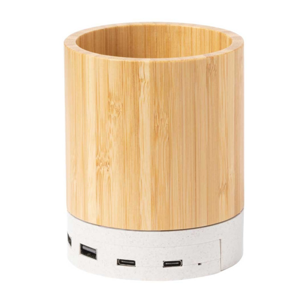 Portapenne multifunzione  con caricatore wireless e hub USB