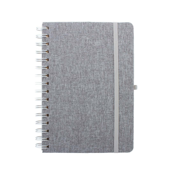 Quaderno a spirale con supporto per cellulare in paglia di grano | A5